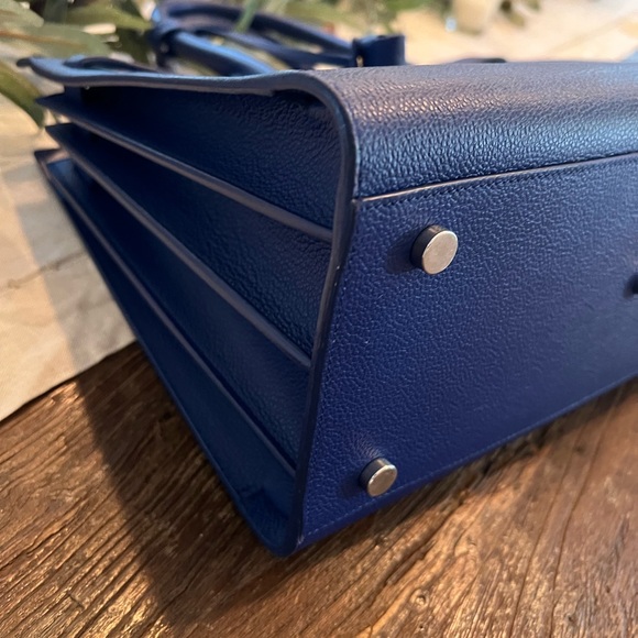 SAINT LAURENT Grained Calfskin Small Sac De Jour in Outremer Blue YSL. - Picture 5 of 12